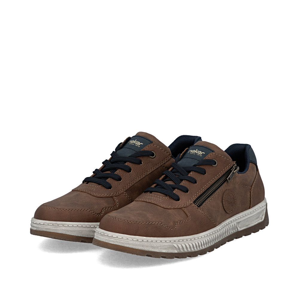 Rieker 37029-24 Mens Brown Wide Shoes
