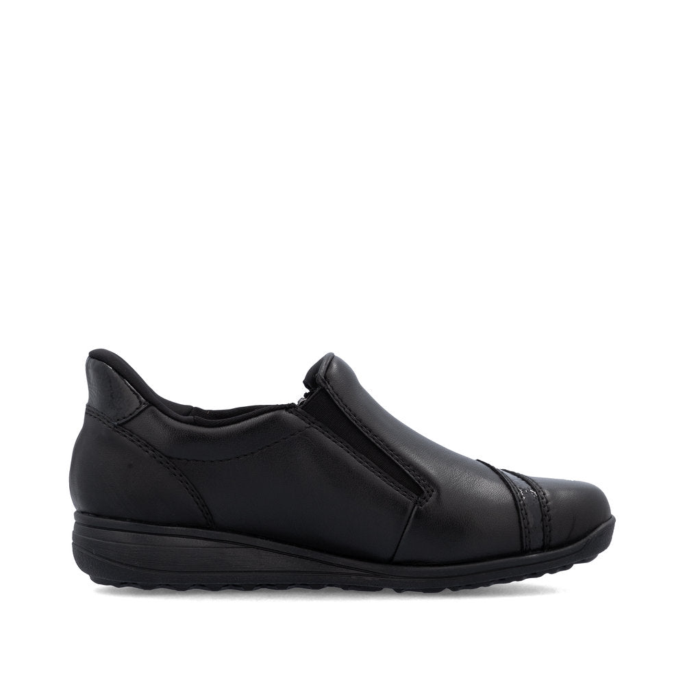 Rieker 47264-00 Womens Black Wide Shoes