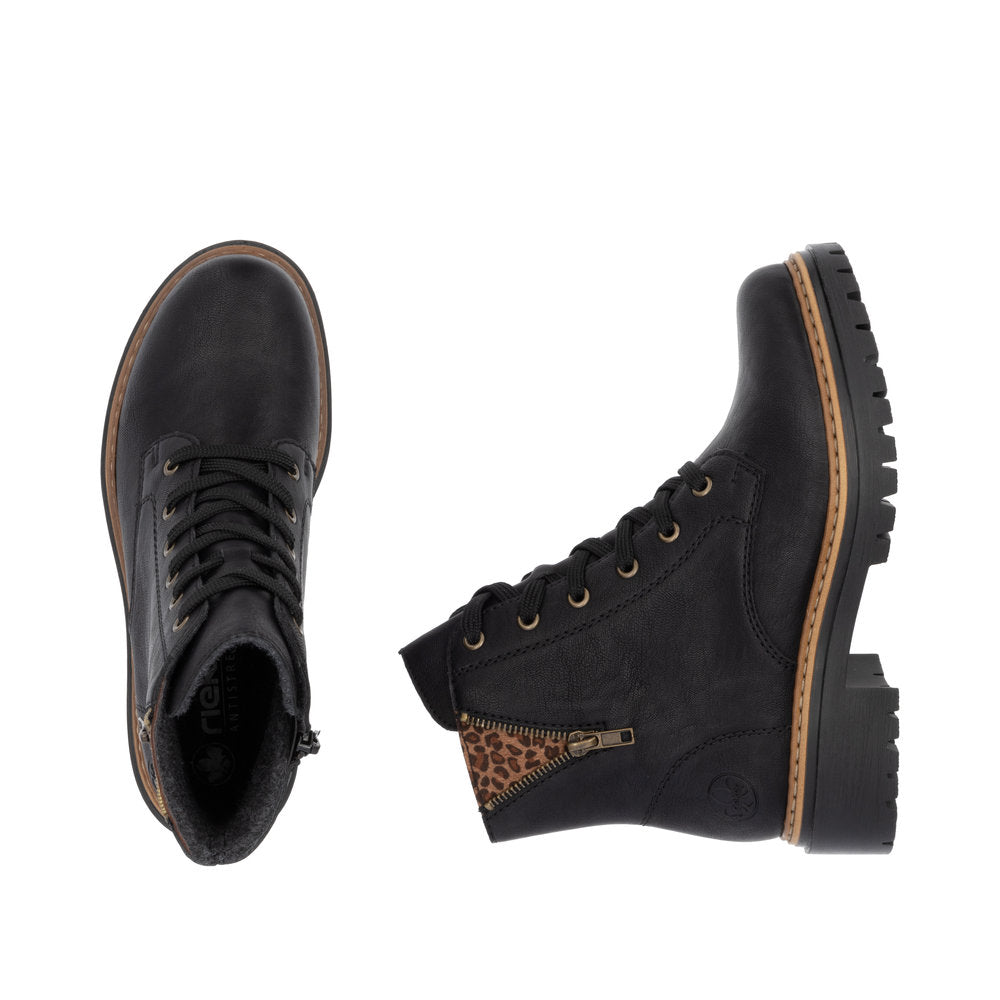 Rieker 72617-00 Womens Black Boots