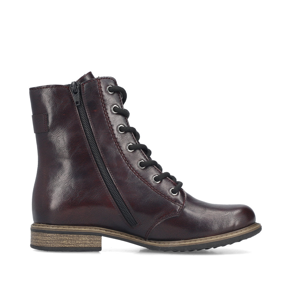 Rieker 74802-35 Womens Red Wide Boots
