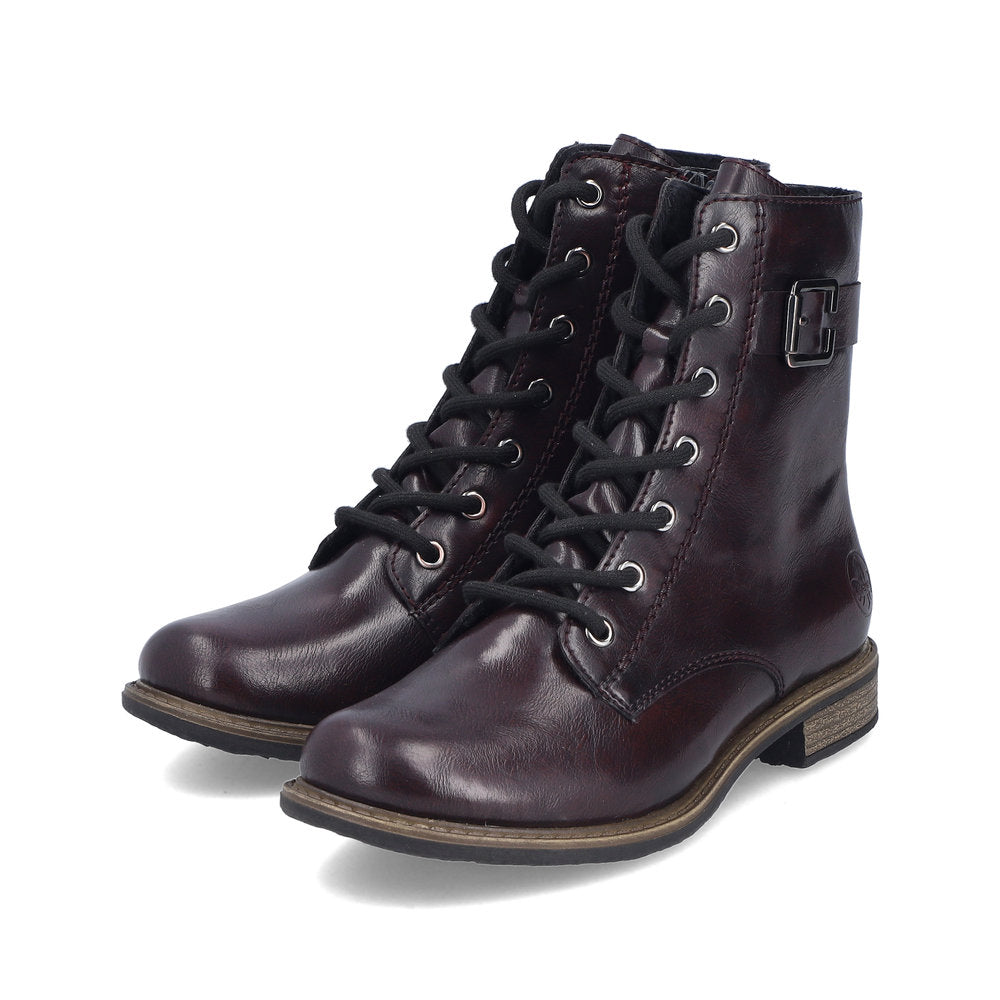 Rieker 74802-35 Womens Red Wide Boots