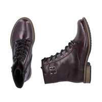 Rieker 74802-35 Womens Red Wide Boots