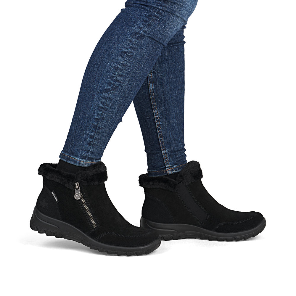 Rieker L7188-00 Womens Black Boots