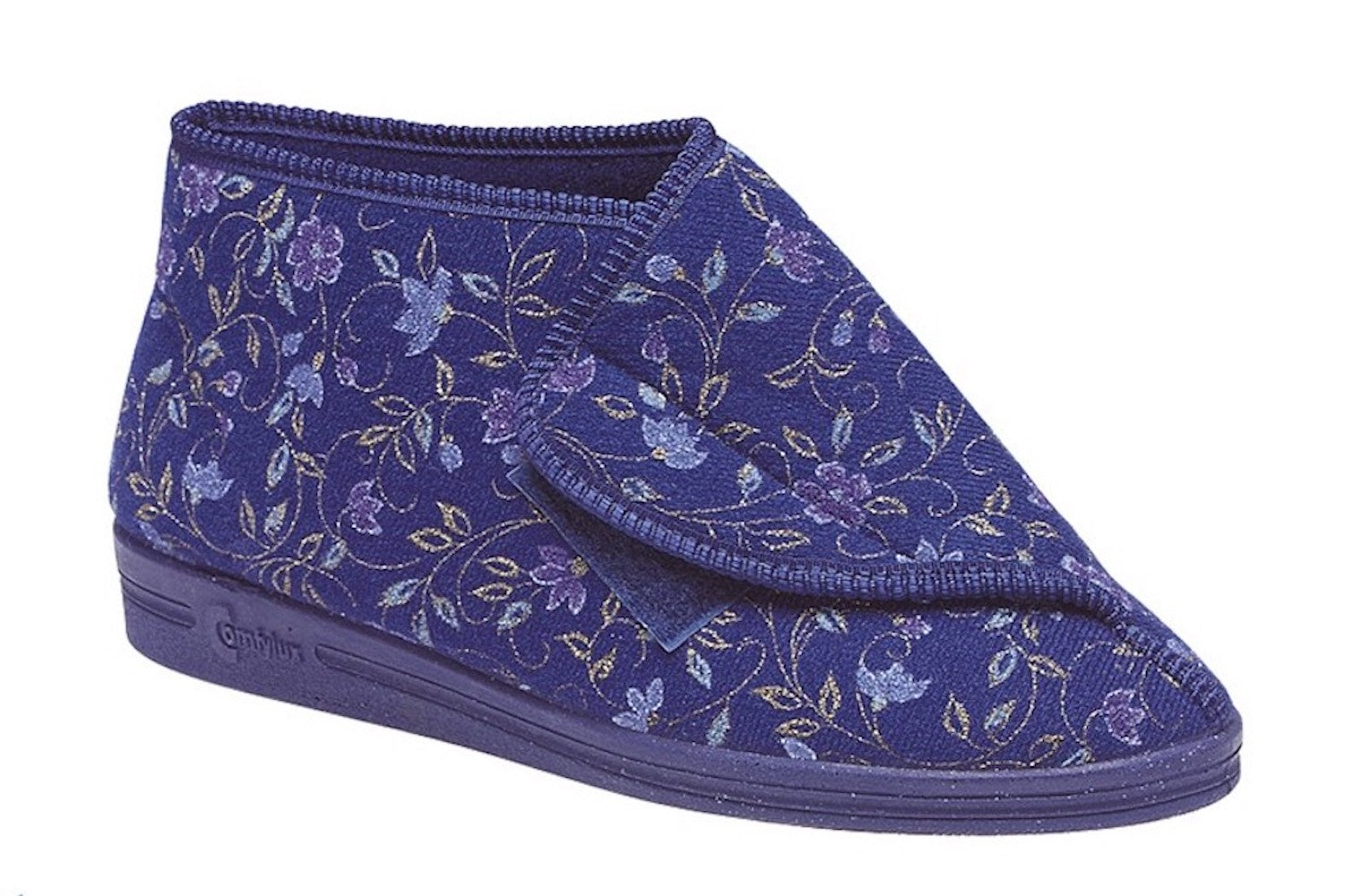 Comfylux LS415C Andrea Blue Floral Slipper