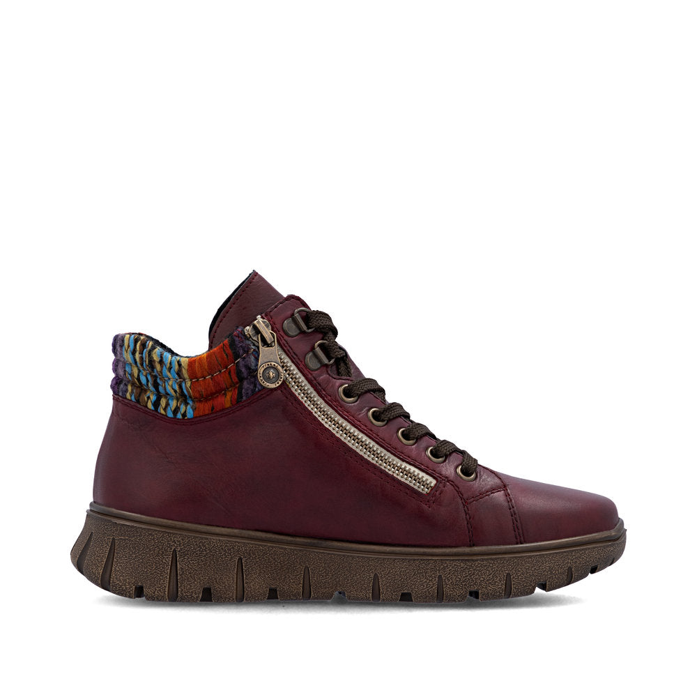 Rieker N1305-35 Womens Red Wide Boots