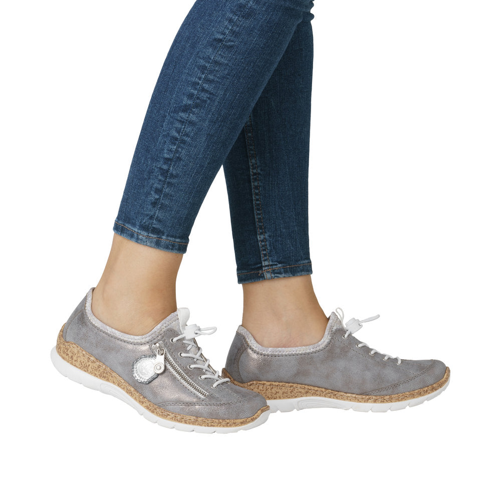 Rieker N4263-40 Grey Shoes