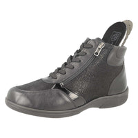 DB Shoes Nova Black Leather Boots 2V