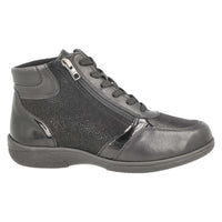 DB Shoes Nova Black Leather Boots 2V