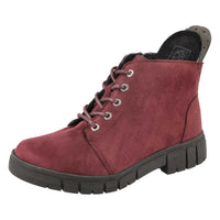 DB Shoes Poplar Burgundy Suedette Boots 6V