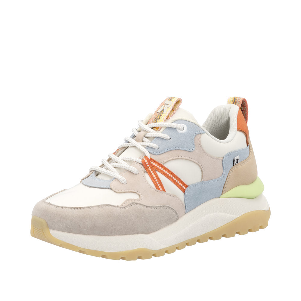 Rieker Sport W2501-82 White Combination Trainers