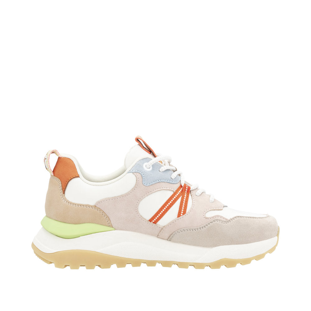 Rieker Sport W2501-82 White Combination Trainers