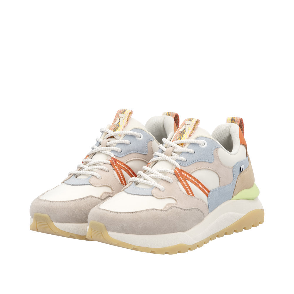 Rieker Sport W2501-82 White Combination Trainers