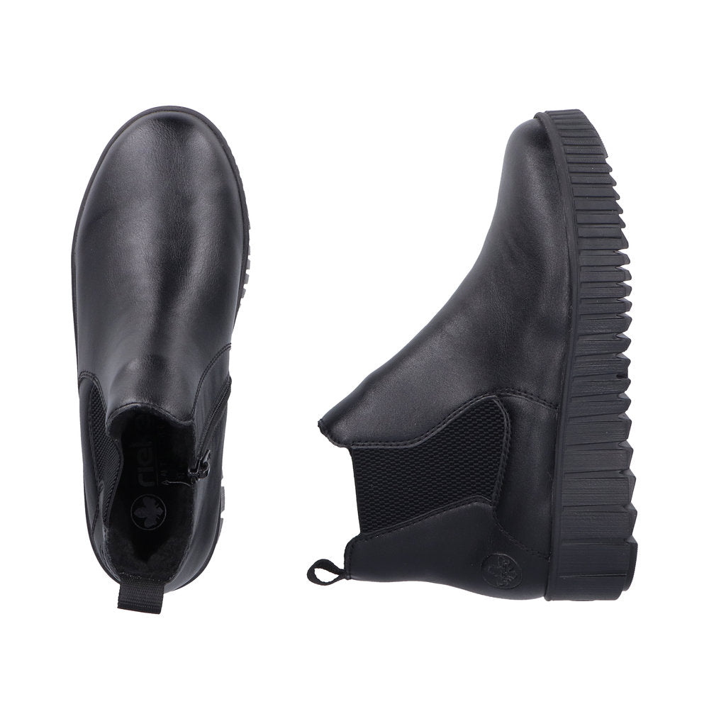 Rieker Y6151-00 Womens Black Boots