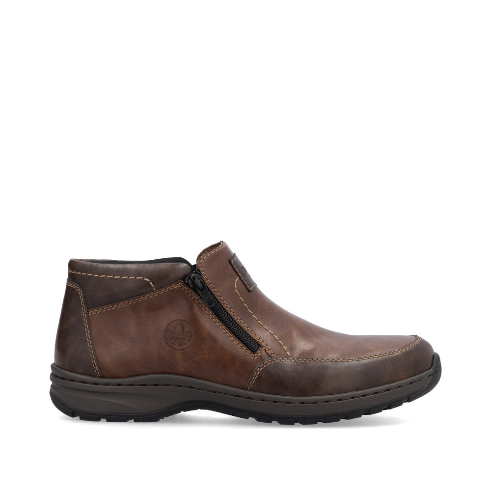 Rieker 03352-24 Mens Brown Wide Boots