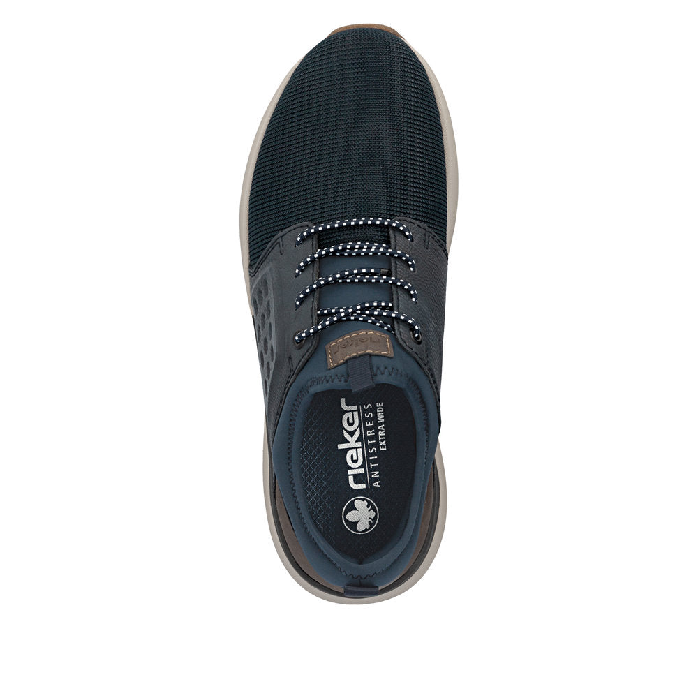 Rieker Thorben 06058-14 Wide Blue Shoes