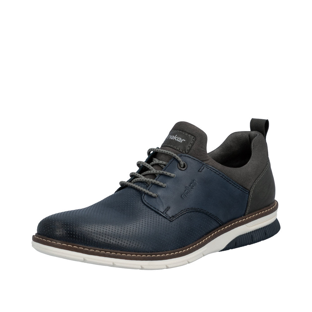 Rieker Dustin 14450-16 Blue Shoes