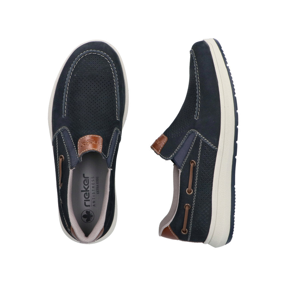 Rieker Reinhard 16968-14 Navy Wide Shoes