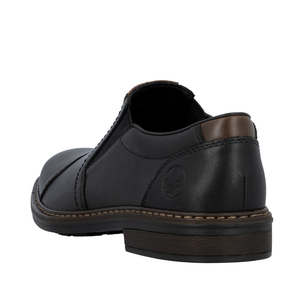 Rieker Dustin 17659-00 Black Wide Shoes