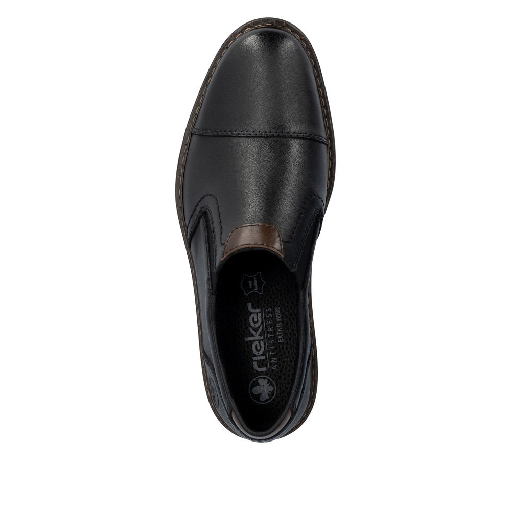 Rieker Dustin 17659-00 Black Wide Shoes
