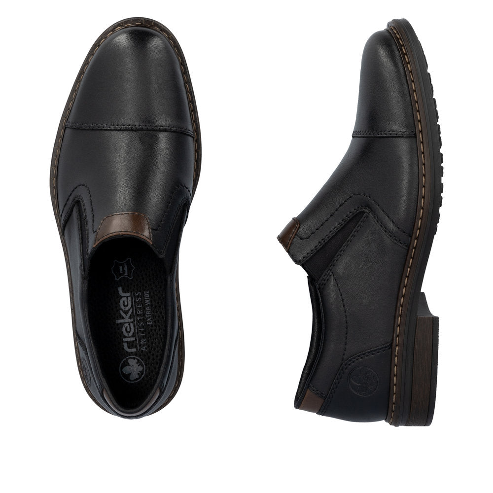 Rieker Dustin 17659-00 Black Wide Shoes
