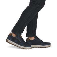 Rieker 37029-14 Mens Blue Wide Shoes
