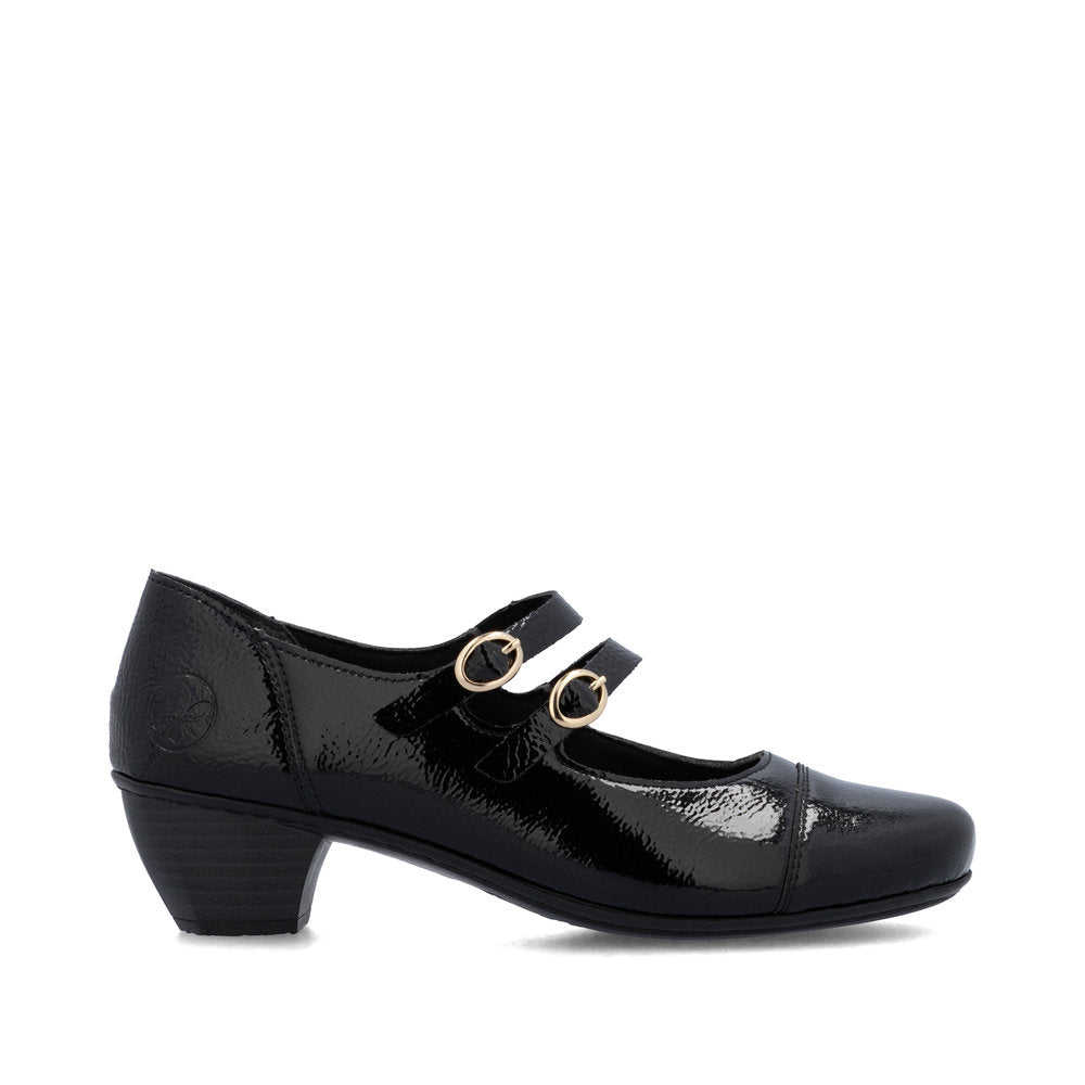 Rieker 41758-00 Womens Black Shoes