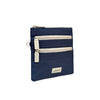 Nova Leathers 4512 Navy / Lt Grey Flat 3 Zip X-Body