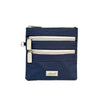 Nova Leathers 4512 Navy / Lt Grey Flat 3 Zip X-Body