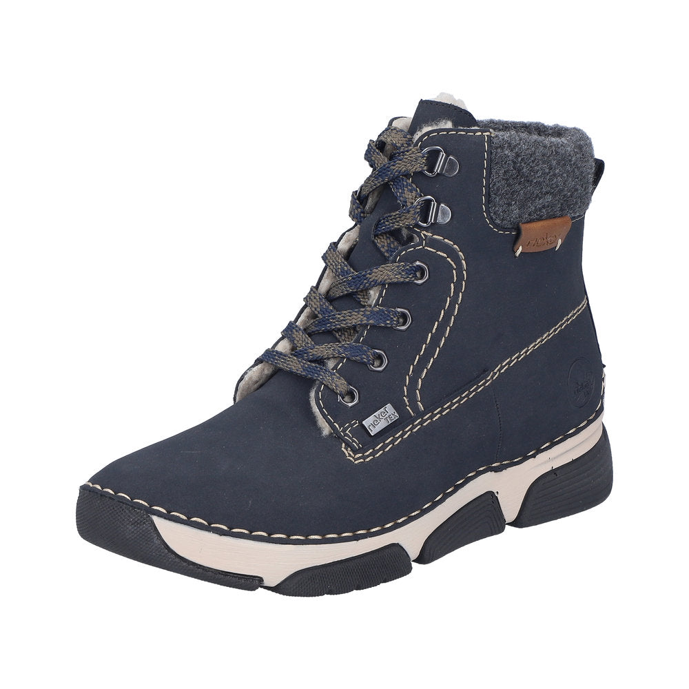 Rieker Angela 45925-14 Blue Boots