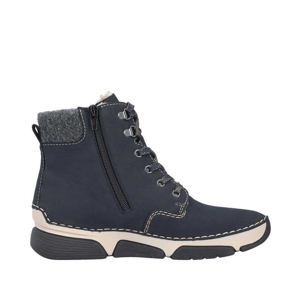 Rieker Angela 45925-14 Blue Boots