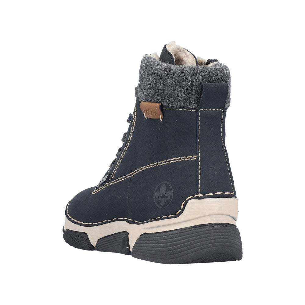 Rieker Angela 45925-14 Blue Boots