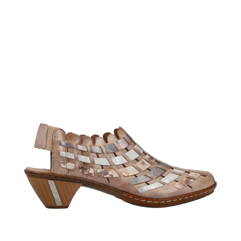 Rieker 46778-64 Beige Combination Shoes