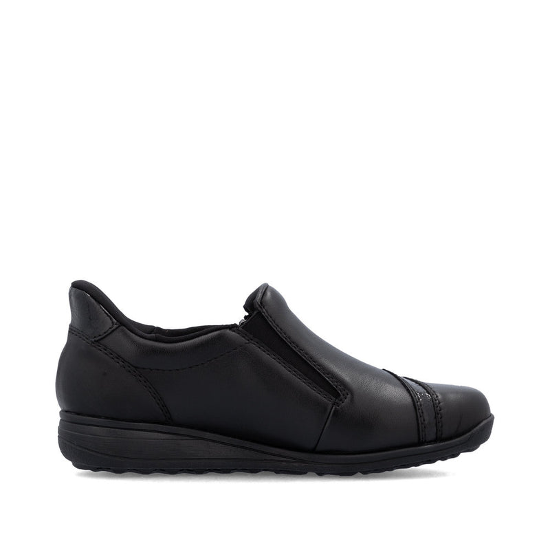 Rieker 47264-00 Womens Black Wide Shoes