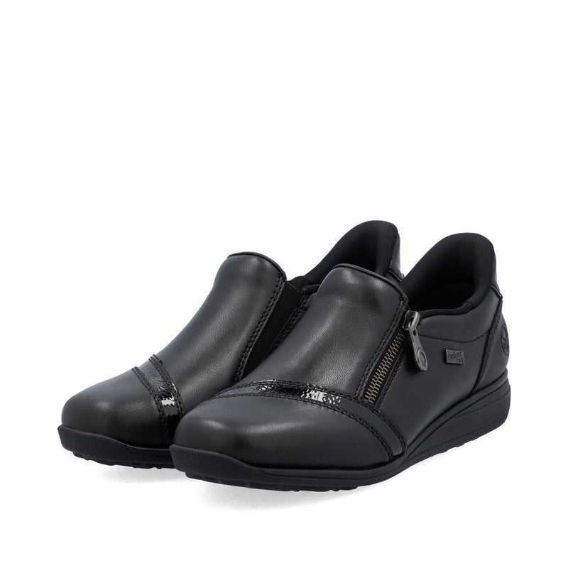Rieker 47264-00 Womens Black Wide Shoes