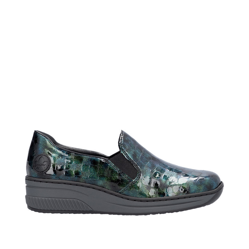 Rieker 48752-92 Blau/Gruen Shoes