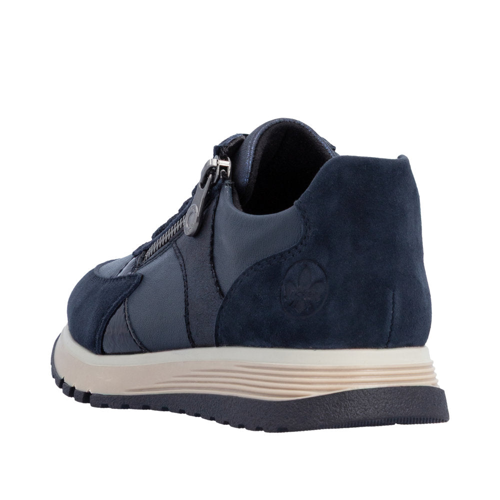 Rieker Nancy 49010-14 Wide Blue Shoes