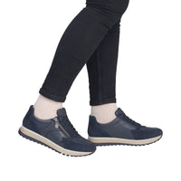Rieker Nancy 49010-14 Wide Blue Shoes