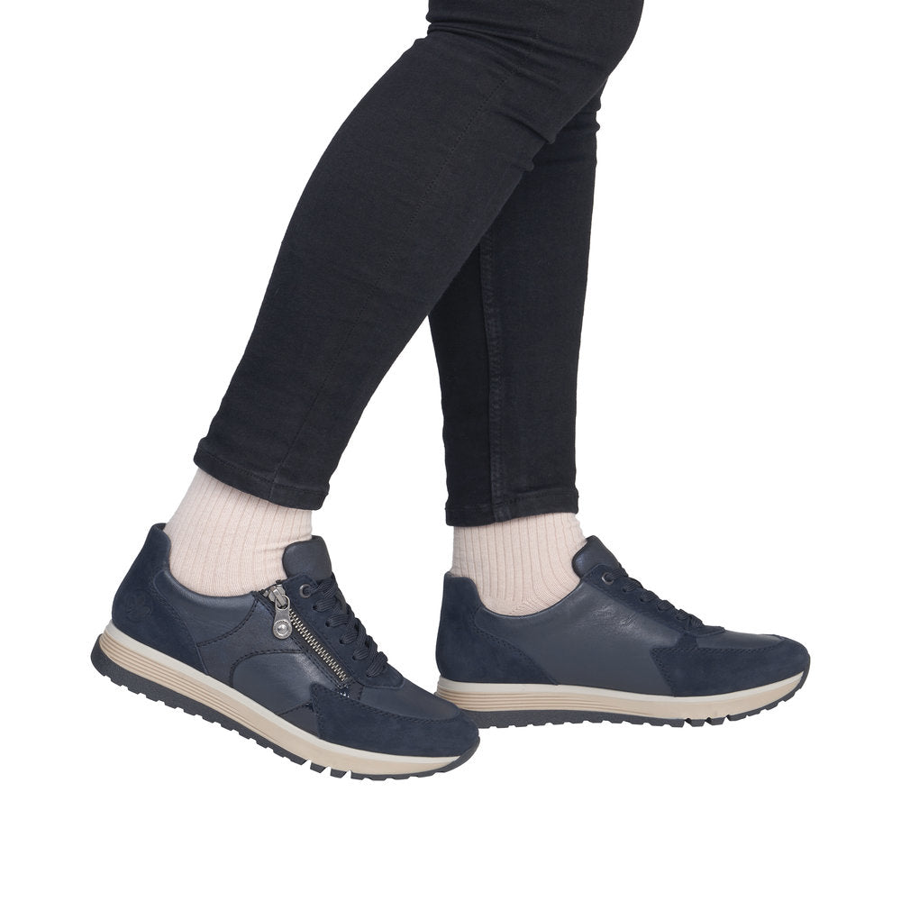 Rieker Nancy 49010-14 Wide Blue Shoes