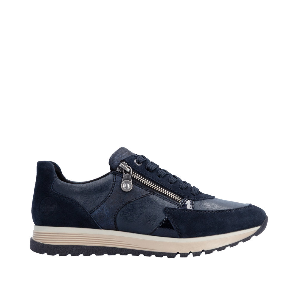 Rieker Nancy 49010-14 Wide Blue Shoes