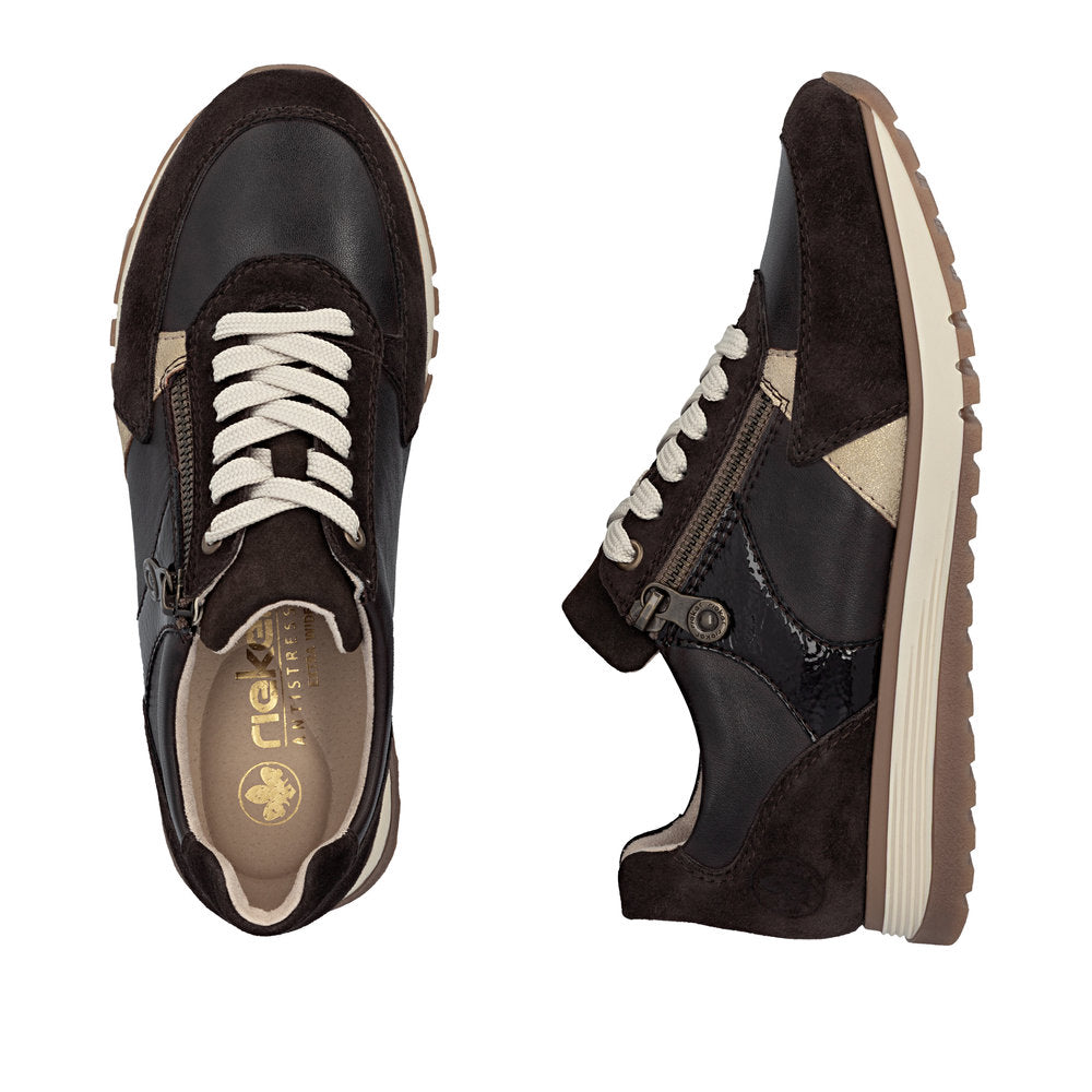 Rieker Nancy 49010-26 Wide Brown Shoes