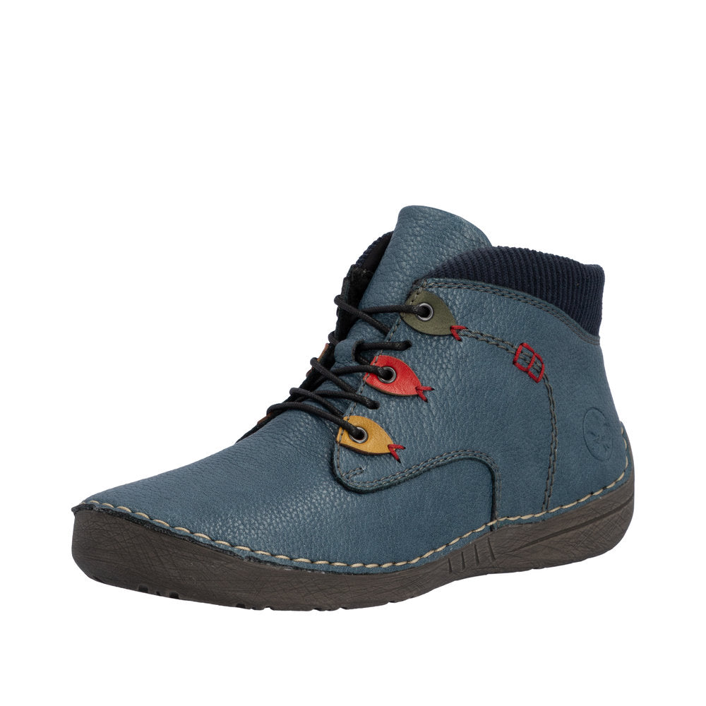 Rieker Angela 52544-14 Blue Boots