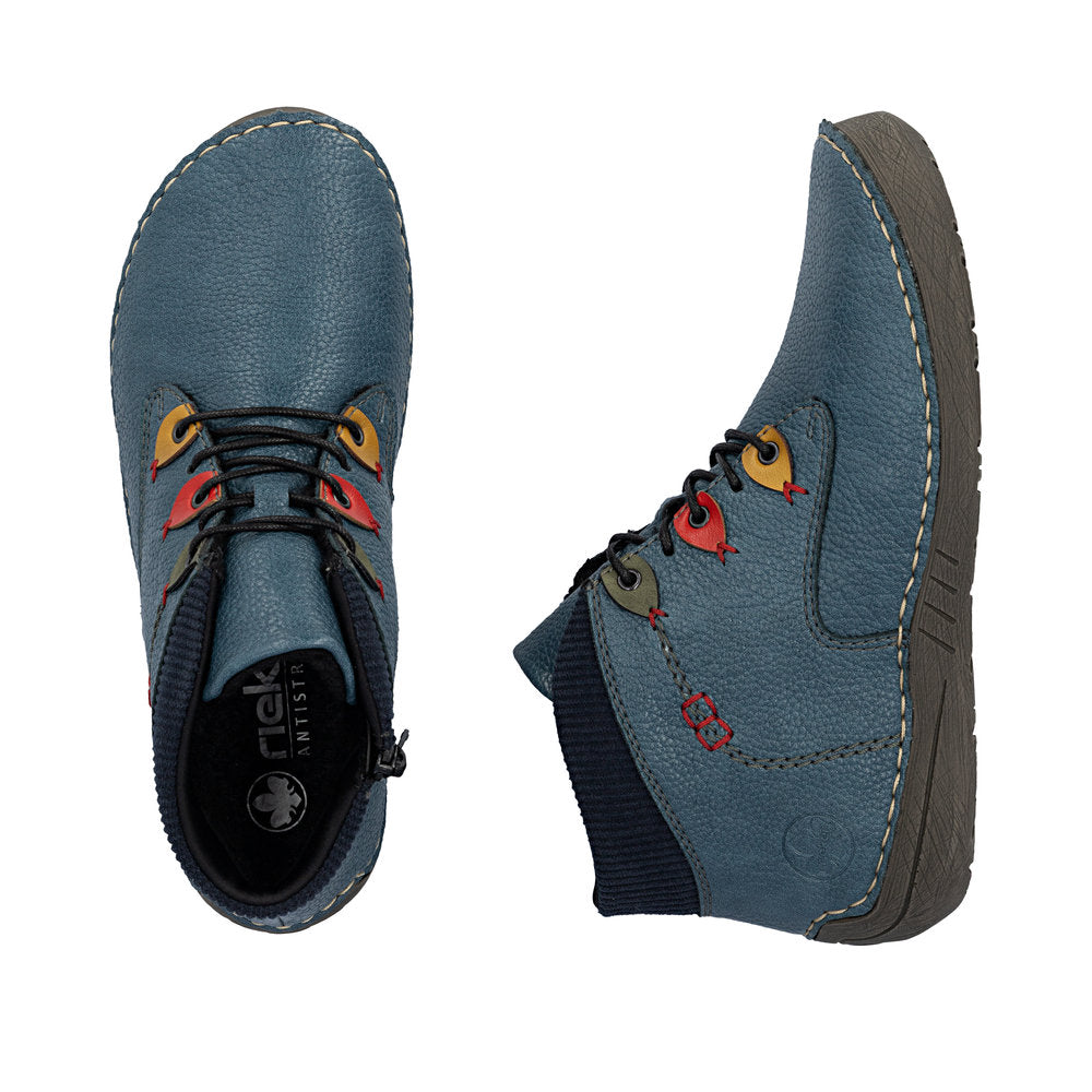 Rieker Angela 52544-14 Blue Boots