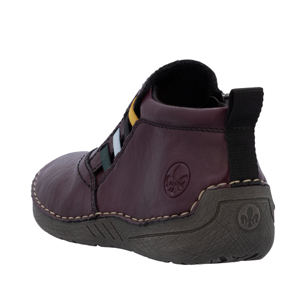 Rieker Angela 52584-30 Purple Shoes