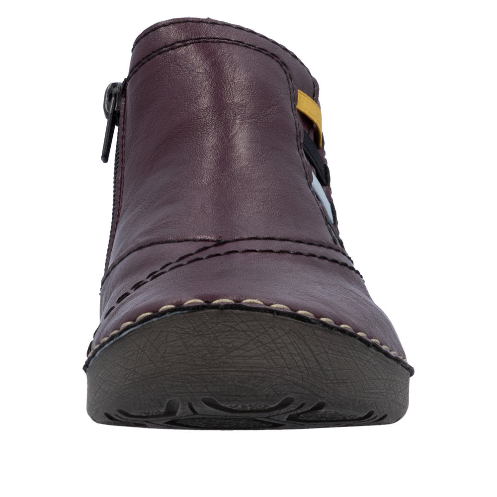 Rieker Angela 52584-30 Purple Shoes