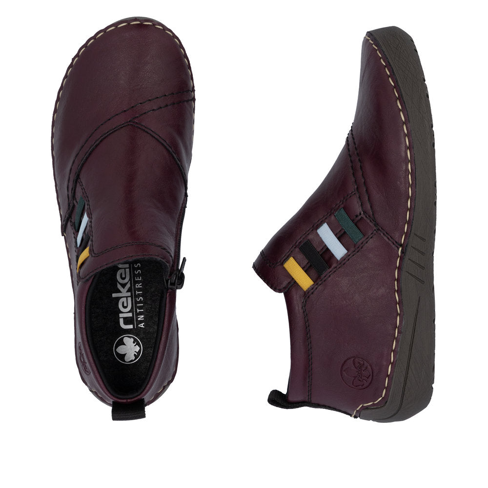 Rieker Angela 52584-30 Purple Shoes