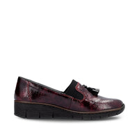 Rieker 53751-35 Womens Bordeaux/Black Shoes