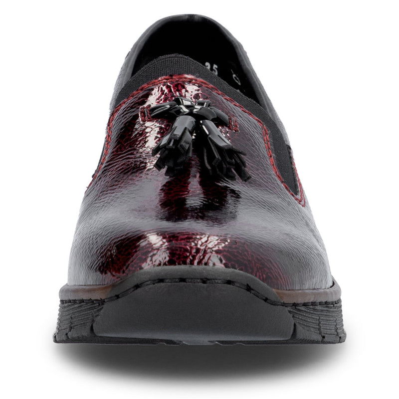 Rieker 53751-35 Womens Bordeaux/Black Shoes
