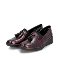 Rieker 53751-35 Womens Bordeaux/Black Shoes
