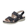 Rieker 60462-00 Black Sandals