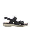 Rieker 60462-00 Black Sandals